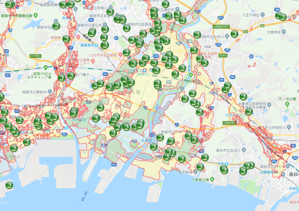 姫路市洪水ハザードマップ