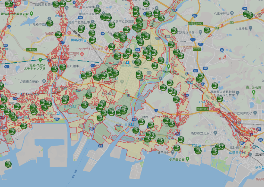 姫路市洪水ハザードマップ